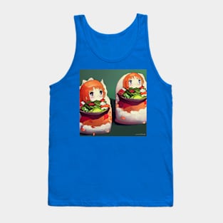 Kawaii Anime Sushi Tank Top